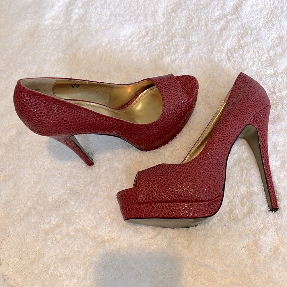 Red Leather Heels